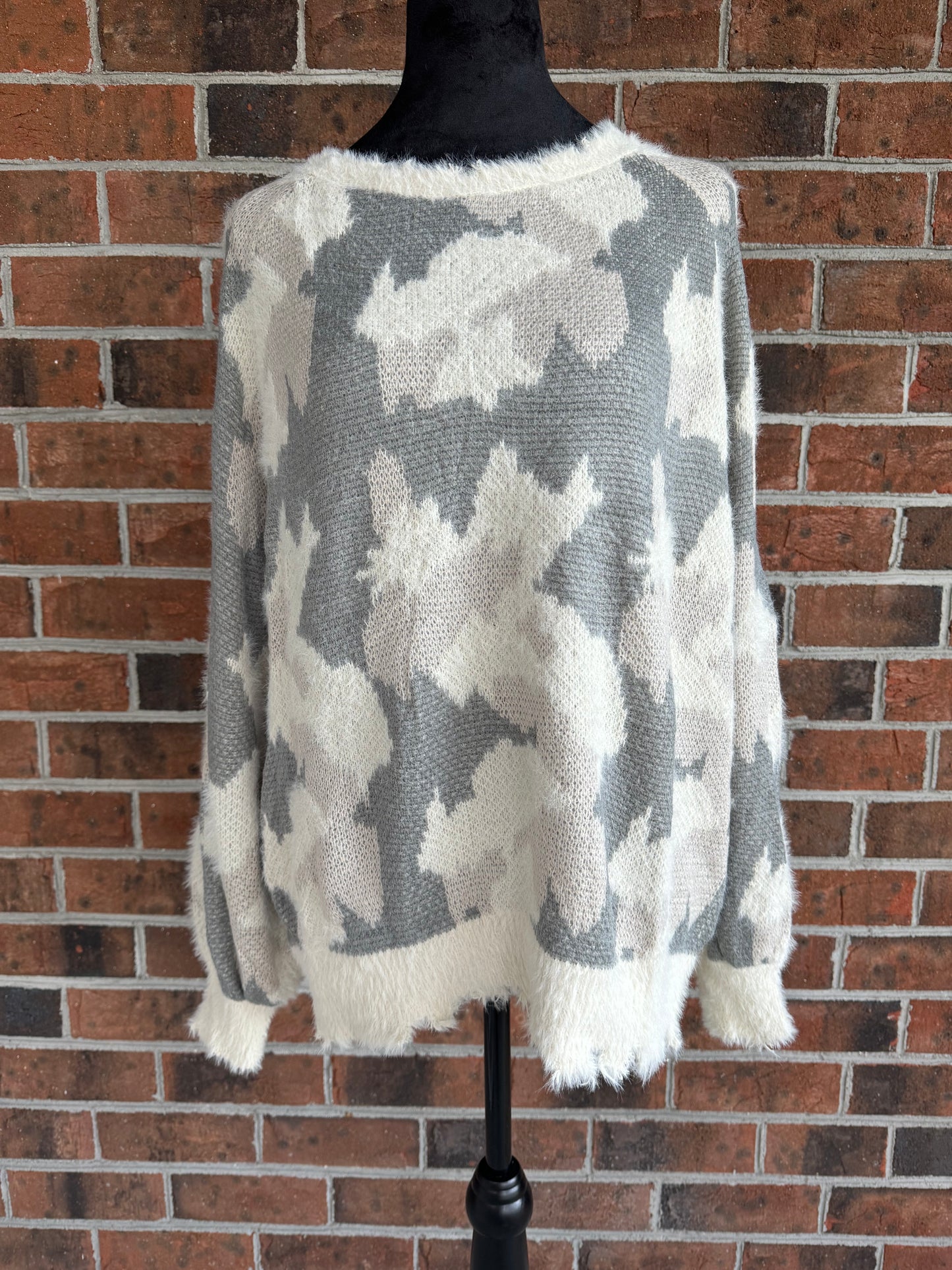 Camo Print Sweater