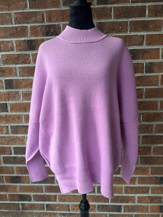 Bright Mauve Oversized Sweater