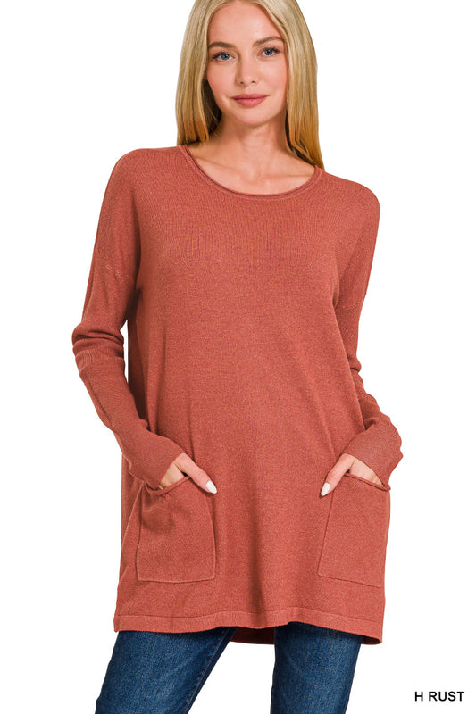 Rust Viscose Sweater